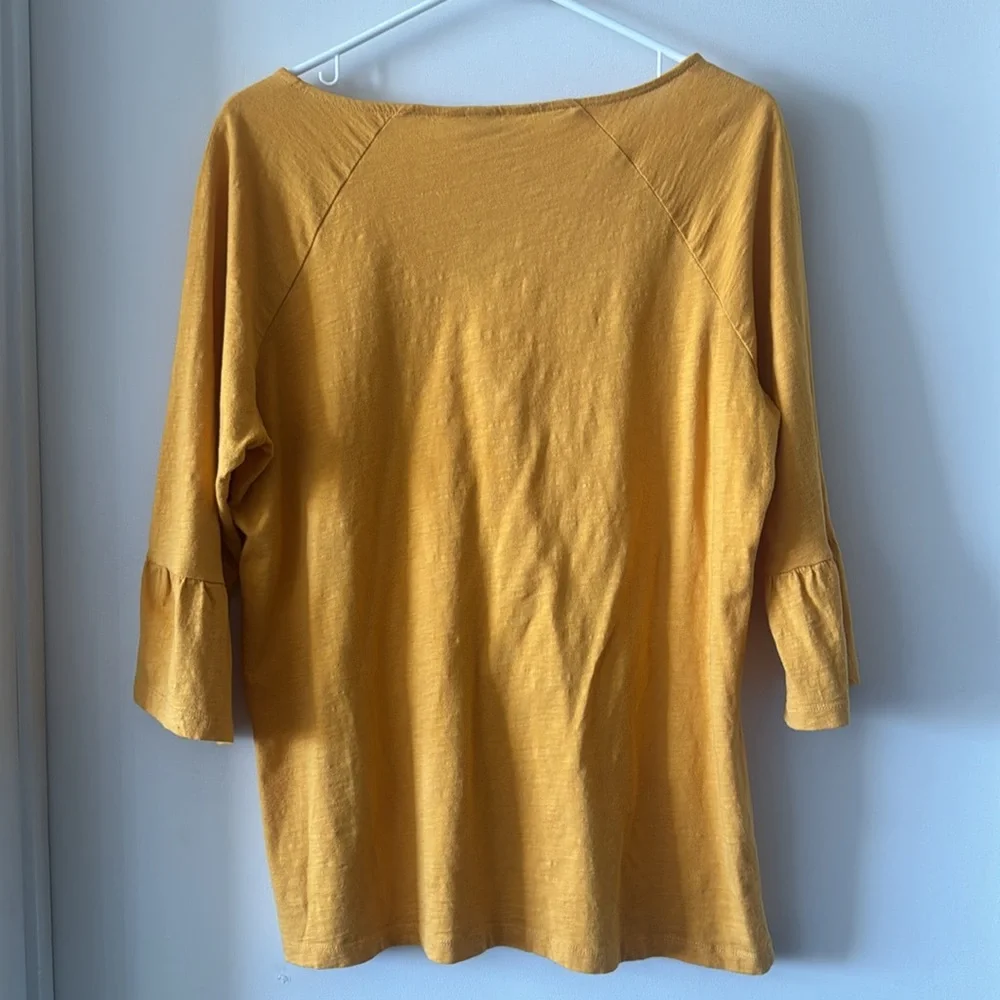 EUC Christopher & Banks Tassle-Tie Tee